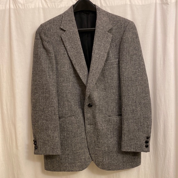 Stafford Suits & Blazers Vintage Stafford Harris Tweed Mens Sport Coat Blazer Two Button
